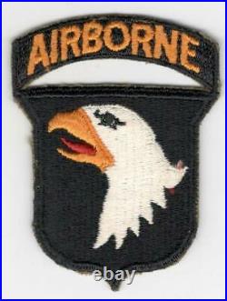 WW 2 US Army 101st Airborne Division Greenback Patch Attached Tab Inv# H491