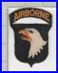 WW 2 US Army 101st Airborne Division Greenback Patch & Attached Tab Inv# K2820