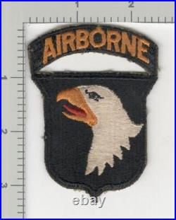 WW 2 US Army 101st Airborne Division Greenback Patch & Attached Tab Inv# K2820