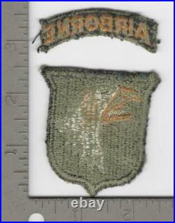 WW 2 US Army 101st Airborne Division Greenback Patch & Greenback Tab Inv# N1295