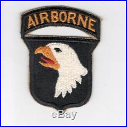 WW 2 US Army 101st Airborne Division Patch & Attached Tab Inv# E978