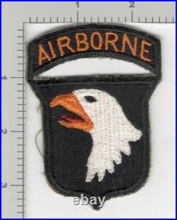 WW 2 US Army 101st Airborne Division Patch Attached Tab Inv# K2812