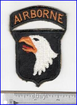 WW 2 US Army 101st Airborne Division Patch Attached Tab Inv# N351