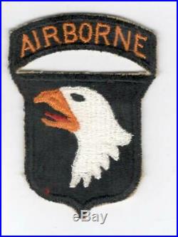 WW 2 US Army 101st Airborne Division Patch & Attached Tab Inv# V631