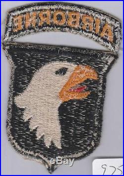 WW 2 US Army 101st Airborne Division Patch & Correct Tab Inv# 975