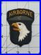 WW 2 US Army 101st Airborne Division Patch Grey Insert Attached Tab Inv# K6161