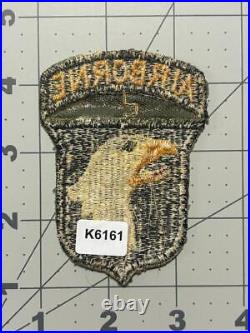 WW 2 US Army 101st Airborne Division Patch Grey Insert Attached Tab Inv# K6161