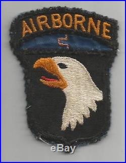 WW 2 US Army 101st Airborne Division Patch Off Uniform Inv# A529