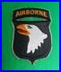 WW 2 US Army 101st Airborne Division Patch Original Worn Piece Cut from Uniform