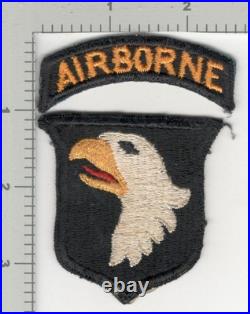 WW 2 US Army 101st Airborne Division Patch & Tab Inv# K4493