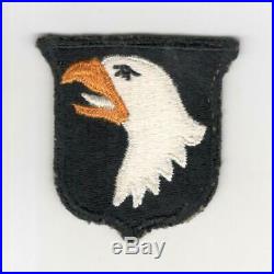 WW 2 US Army 101st Airborne Division White Tongue Greenback Patch Inv# R040