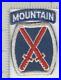 WW 2 US Army 10th Mountain Division Wool Patch & Tab Inv# K4125