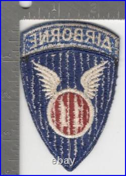 WW 2 US Army 11th Airborne Ribbed Weave Patch & Sewn On Tab Inv# K0692