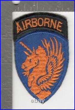 WW 2 US Army 13th Airborne Division Blue Border Greenback Patch Inv# K0957