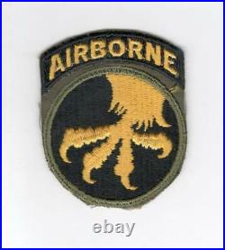 WW 2 US Army 17th Airborne Division Patch Attached Tab Inv# C885