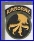 WW 2 US Army 17th Airborne Division Patch Attached Tab Inv# K0963
