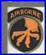 WW 2 US Army 17th Airborne Division Patch Attached Tab Inv# K0964