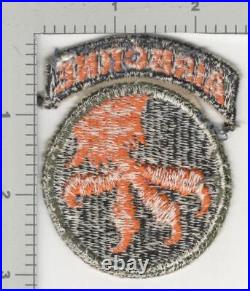 WW 2 US Army 17th Airborne Division Patch Attached Tab Inv# K4420