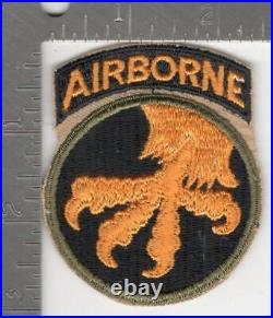 WW 2 US Army 17th Airborne Division Reversed Talon Patch Attached Tab Inv# K0965