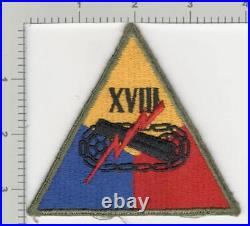 WW 2 US Army 18th Armored Corps Patch Inv# K1330