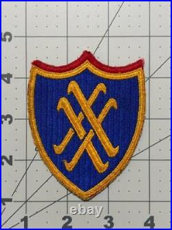 WW 2 US Army 20th Corps Red Top Patch Inv# K7403