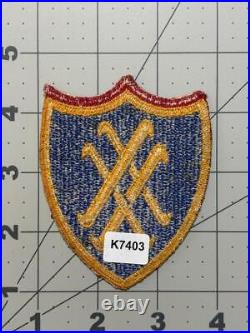 WW 2 US Army 20th Corps Red Top Patch Inv# K7403