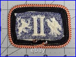WW 2 US Army 2nd Corps Signal Orange & White Border Patch Inv# K2033