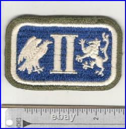 WW 2 US Army 2nd Corps Tanks Green Border Patch Inv# N105