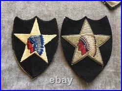 WW 2 US Army 2nd Infantry Division Bullion Felt Patch