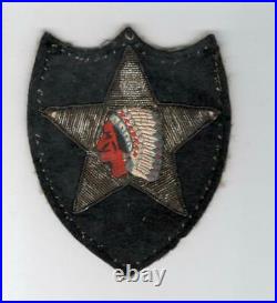WW 2 US Army 2nd Infantry Division Bullion Patch Inv# C848