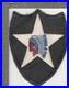 WW 2 US Army 2nd Infantry Division Twill Black Back Patch Inv# K0187
