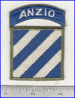 WW 2 US Army 3rd Infantry Division Patch & Anzio Tab Inv# C226