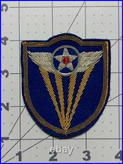 WW 2 US Army 4th Air Force Bullion Wool Patch Inv# K6541