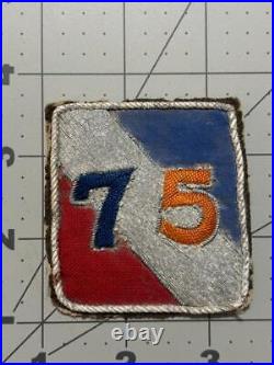 WW 2 US Army 75th Infantry Division Bullion Patch Inv# K5654