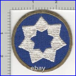 WW 2 US Army 7th Service Command OD Border Patch Inv# K3043
