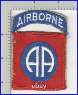WW 2 US Army 82nd Airborne Division British Made Black Back Patch Inv# K2808