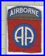 WW 2 US Army 82nd Airborne Division Green Insert Patch Inv# K4388