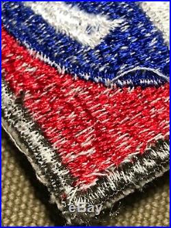 WW 2 US Army 82nd Airborne Division OD Border Patch Tab No Glow Cut Edge