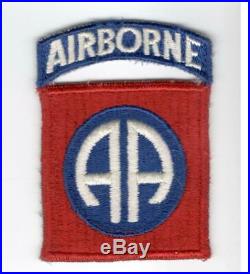 WW 2 US Army 82nd Airborne Division Ribbed Weave Patch Inv# A662