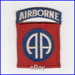 WW 2 US Army 82nd Airborne Division Ribbed Weave Patch With Attached Tab Inv# H922