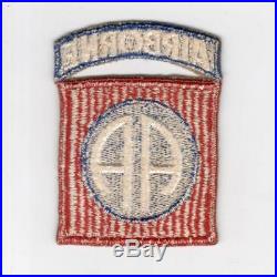 WW 2 US Army 82nd Airborne Division Ribbed Weave Patch With Attached Tab Inv# H922