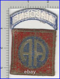 WW 2 US Army 82nd Airborne Greenback Patch & Tab Inv# K4397