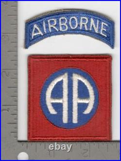 WW 2 US Army 82nd Airborne Greenback Patch & Tab Inv# N1944