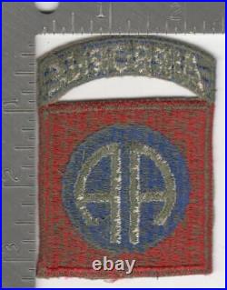 WW 2 US Army 82nd Airborne Greenback Patch with Attached Tab Inv# K0900