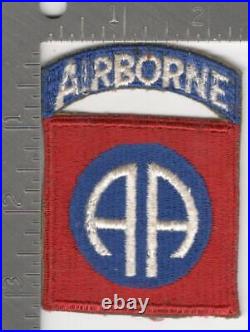 WW 2 US Army 82nd Airborne Greenback Patch with Attached Tab Inv# K0900