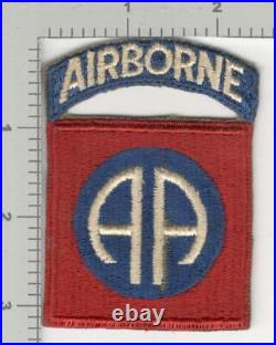 WW 2 US Army 82nd Airborne Greenback Patch with Attached Tab Inv# K4530