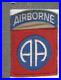 WW 2 US Army 82nd Airborne Patch with Attached Tab Inv# K0898
