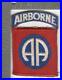 WW 2 US Army 82nd Airborne Ribbed Weave Patch Attached Tab Inv# K0895