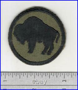 WW 2 US Army 92nd Infantry Division Greenback Patch Inv# S444
