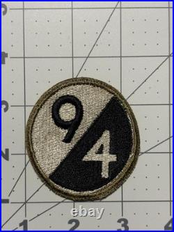 WW 2 US Army 94th Infantry Division Greenback Patch Inv# K5997